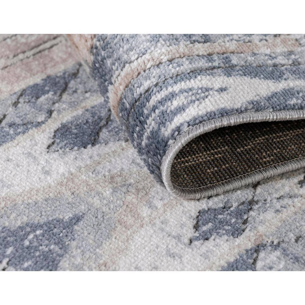Unique Loom Portland Collection Area Rug - Orford (2' 2" x 12' Runner Navy Blue/Blue)