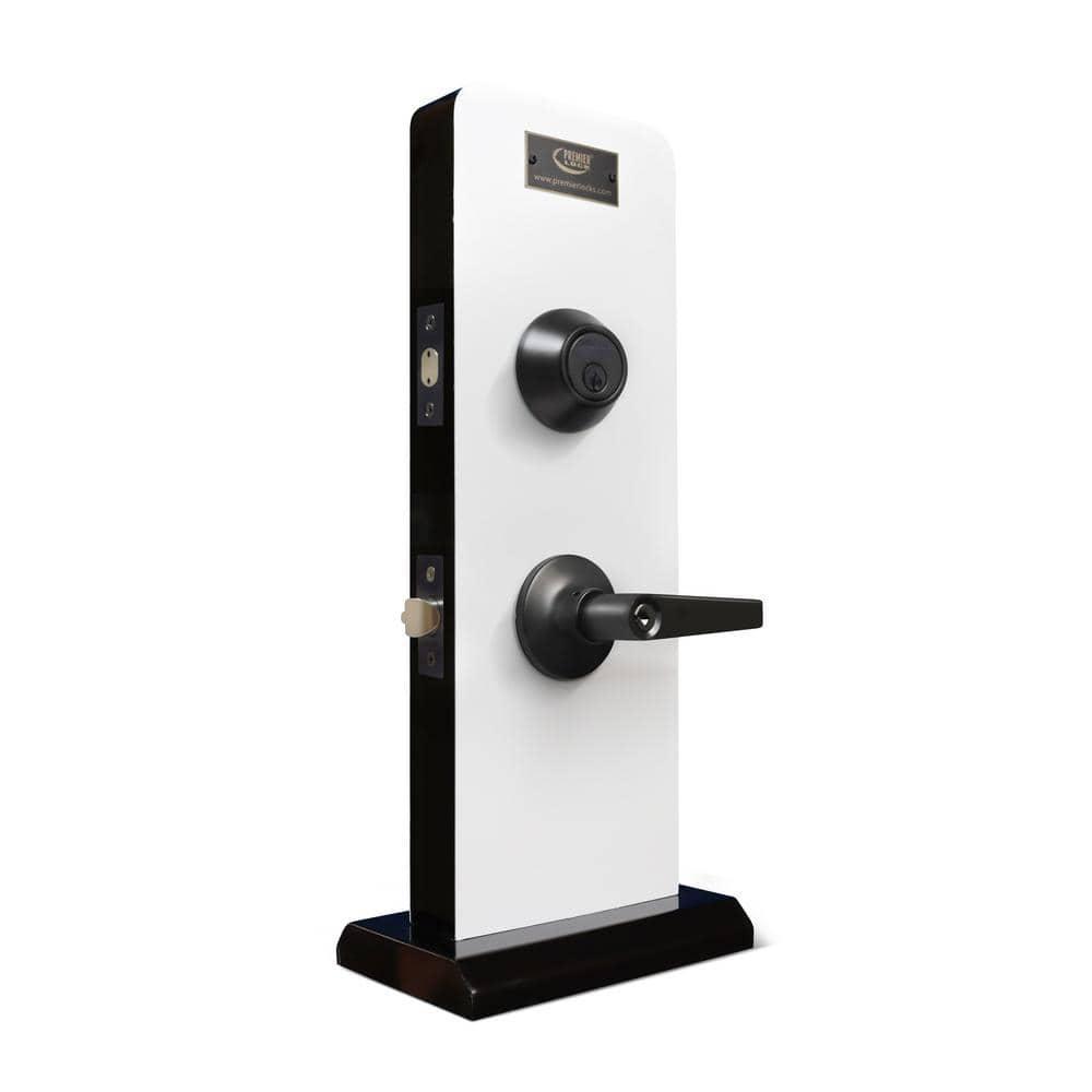 Complete Entry Lever Set with Single Cylinder Deadbolt