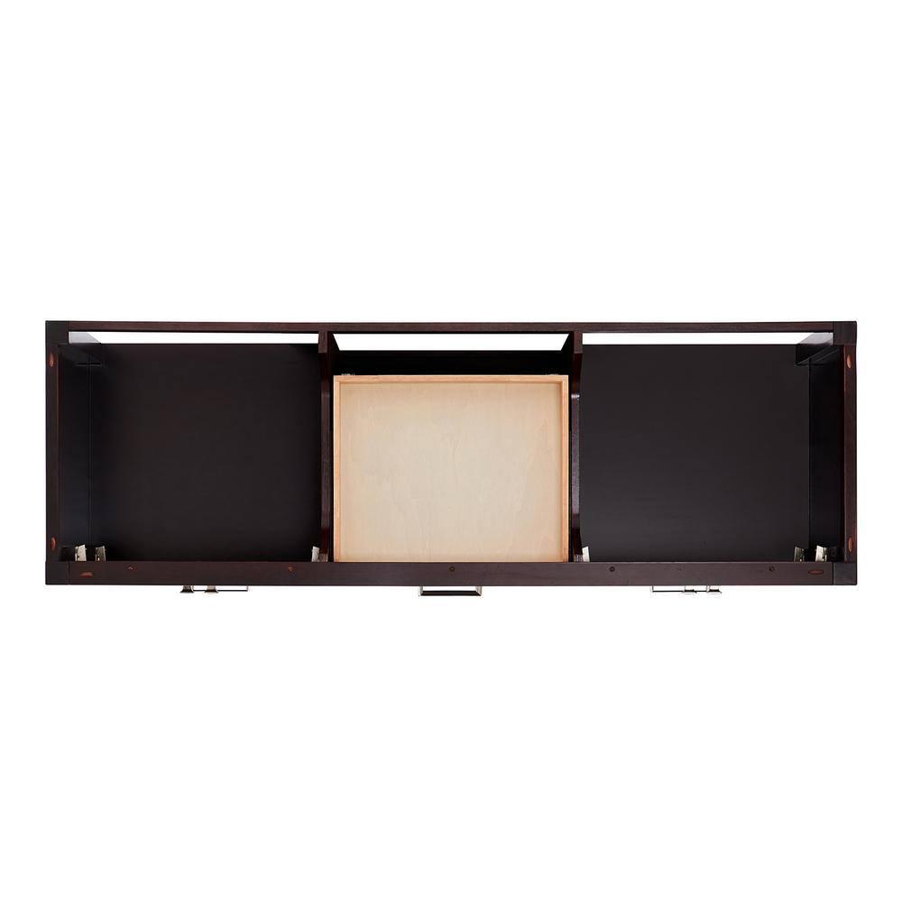 Ariel A067d-Bc Cambridge 66" Double Free Standing Vanity Cabinet Only - Brown