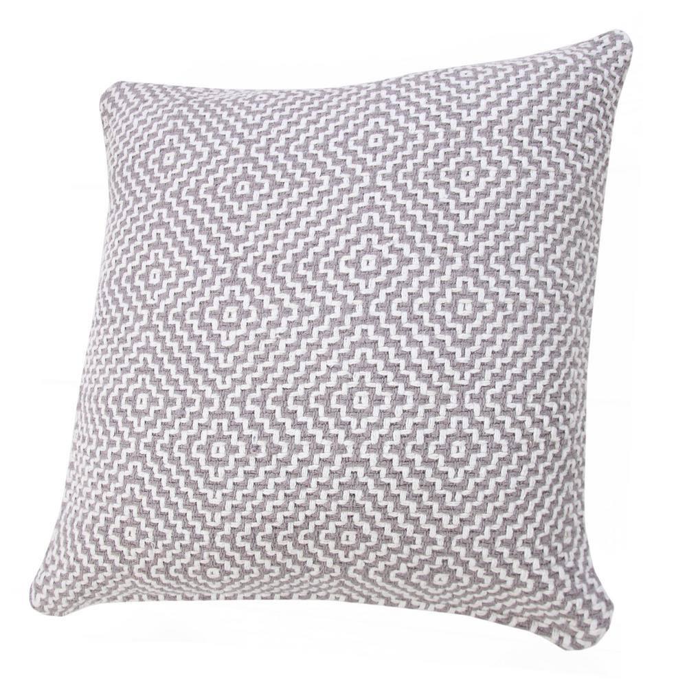 George Oliver Droitwich Geometric Cotton Reversible Throw Pillow