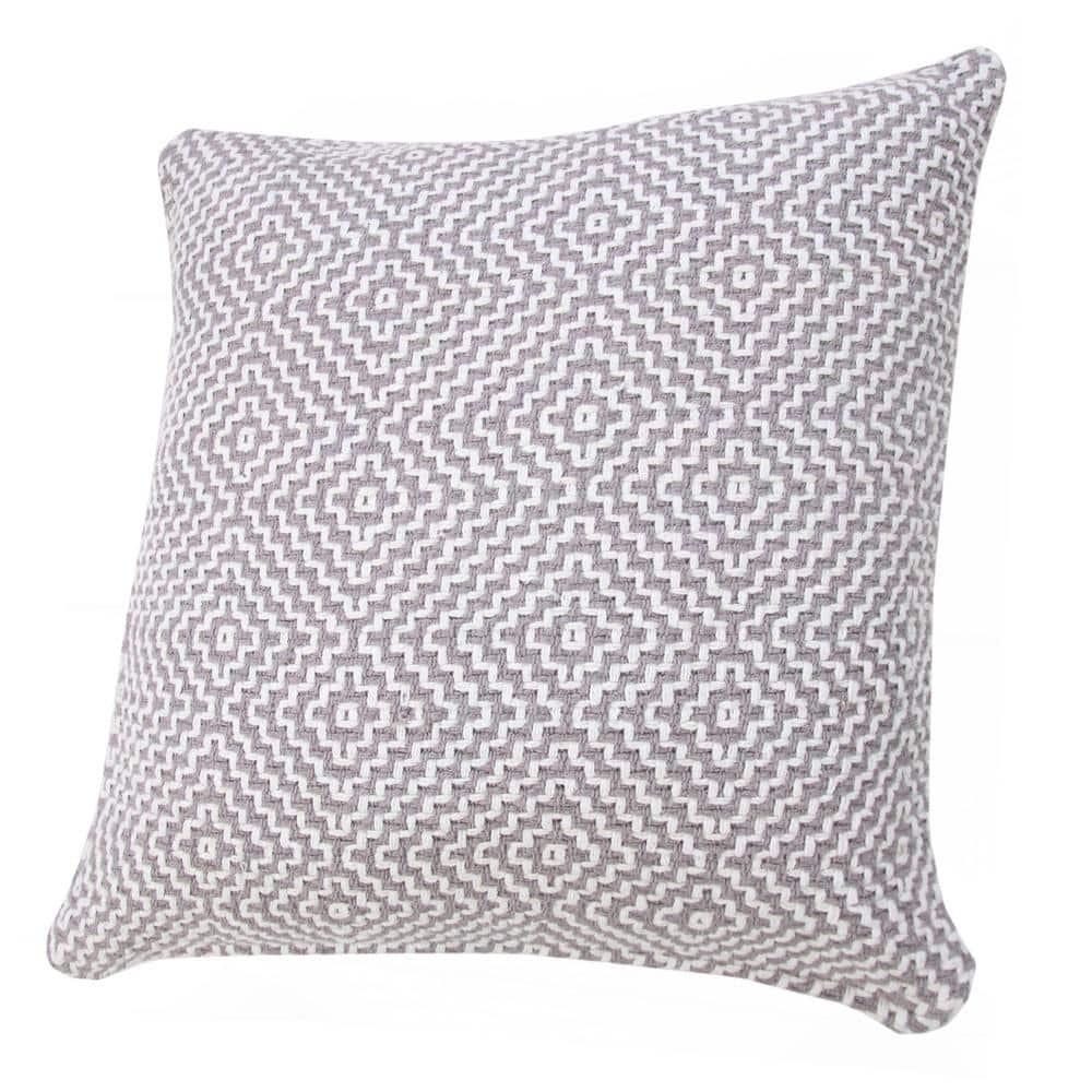 George Oliver Droitwich Geometric Cotton Reversible Throw Pillow