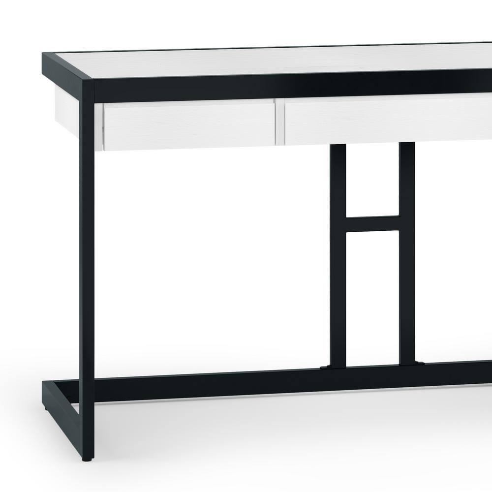 Simpli Home Erina SOLID ACACIA WOOD 60" Desk in Distressed White