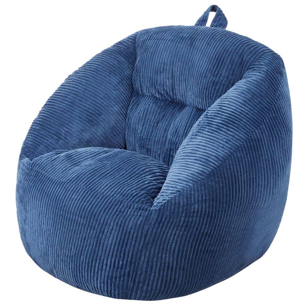 VEVOR 3-Foot Bean Bag Chair with Soft Armrests & Storage Pocket – Comfortable Seating for Home