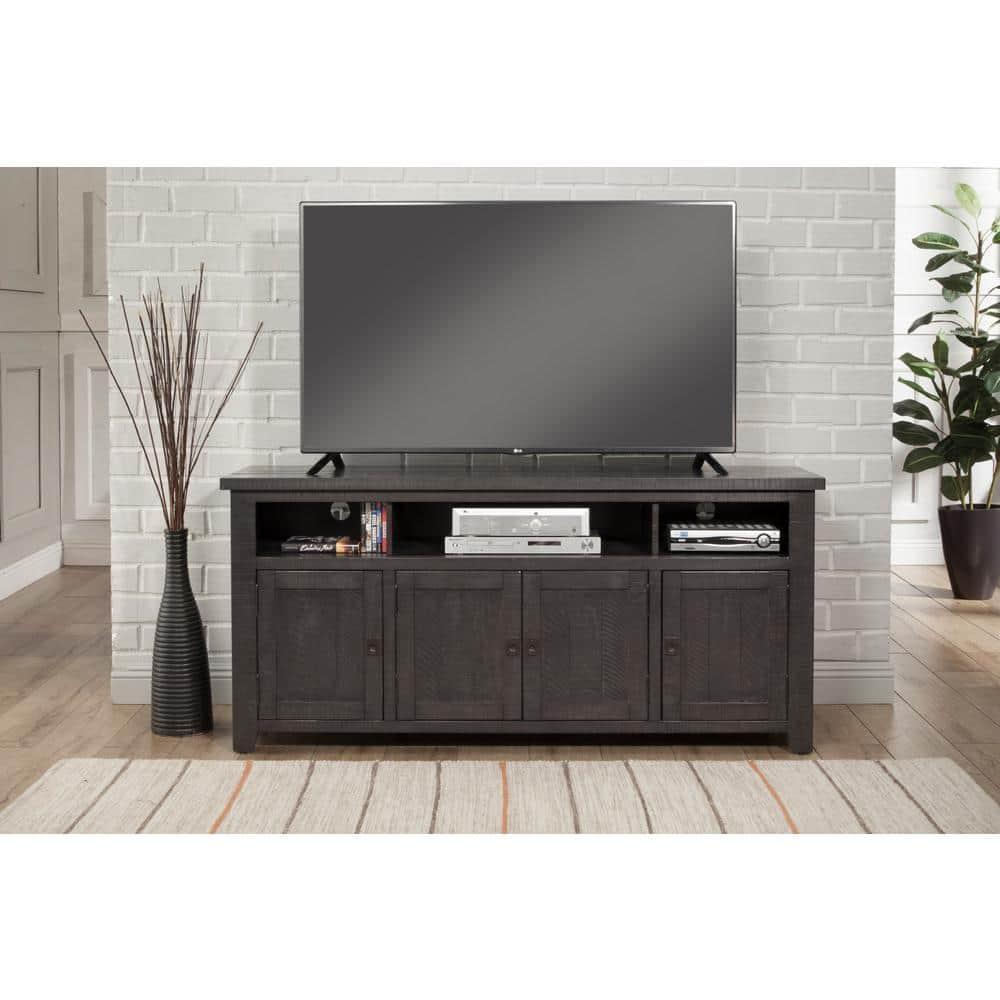 Martin Svensson Home West Mill 65" Solid Wood TV Stand Gray