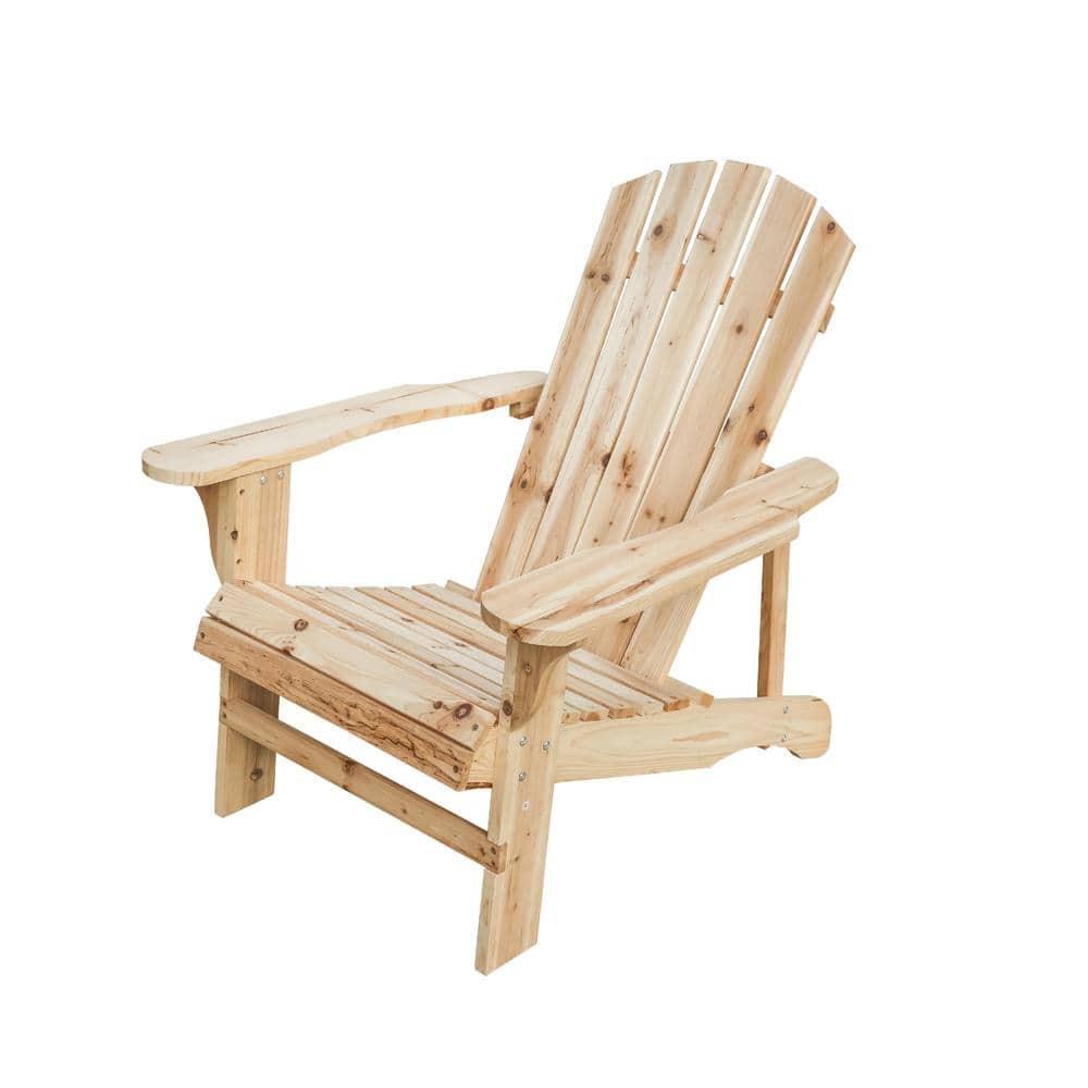 Classic Unfinished Wood Adirondack Chair