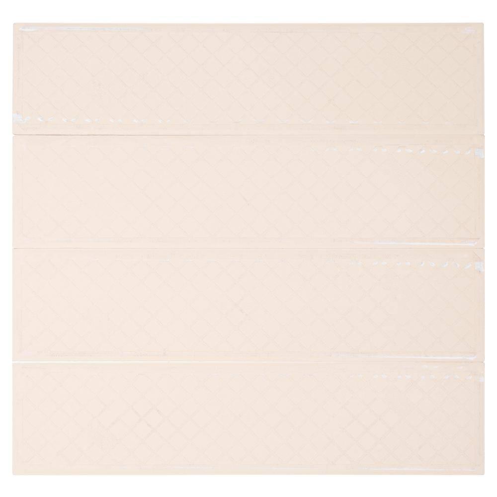 Andova Perfecto-Marvelli 4-in. x 16-in. Subway Textured Glossy Ceramic Wall Tile