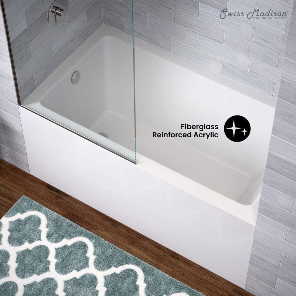 Swiss Madison Voltaire 54" x 30" Alcove Bathtub with Apron SM-AB557