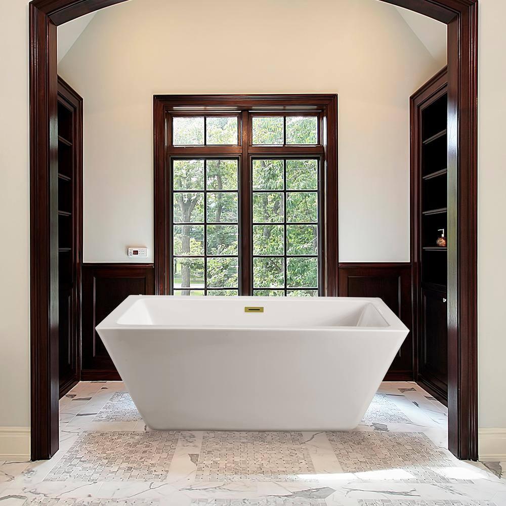1801 mm x 800 mm Freestanding Roll Top Bathtub
