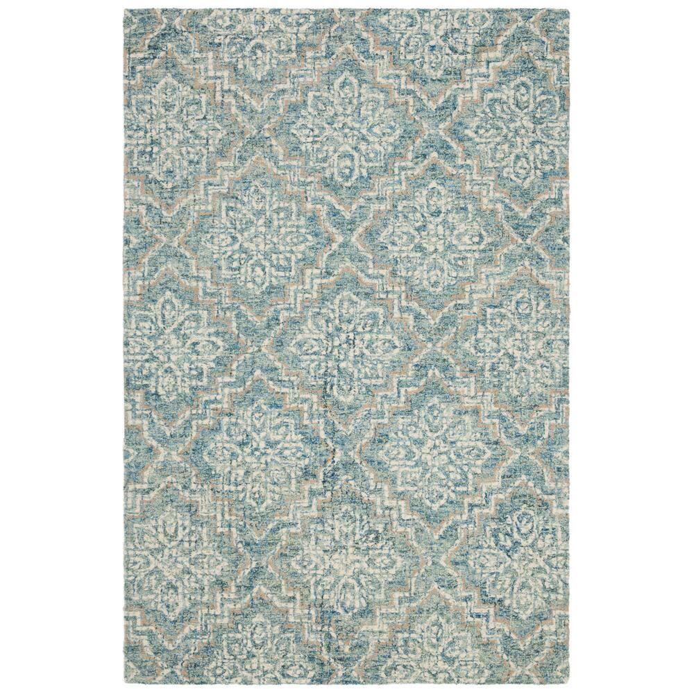 Abstract ABT201 Handmade Indoor Accent Rug - Blue/Grey - 3'x5' - Safavieh
