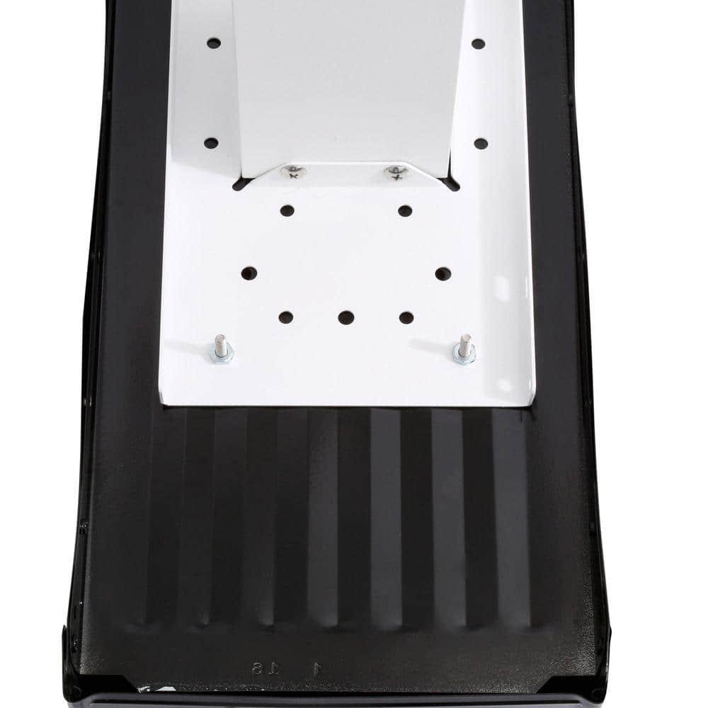 Gibraltar Mailboxes Elite Classic Galvanized Steel Post Mount Black Mailbox