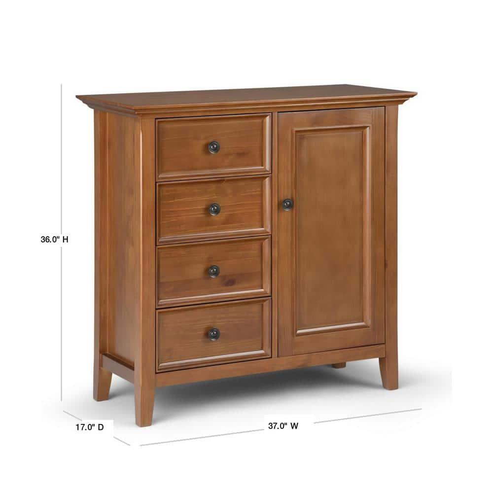 Simpli Home Amherst Solid Wood Accent Cabinet