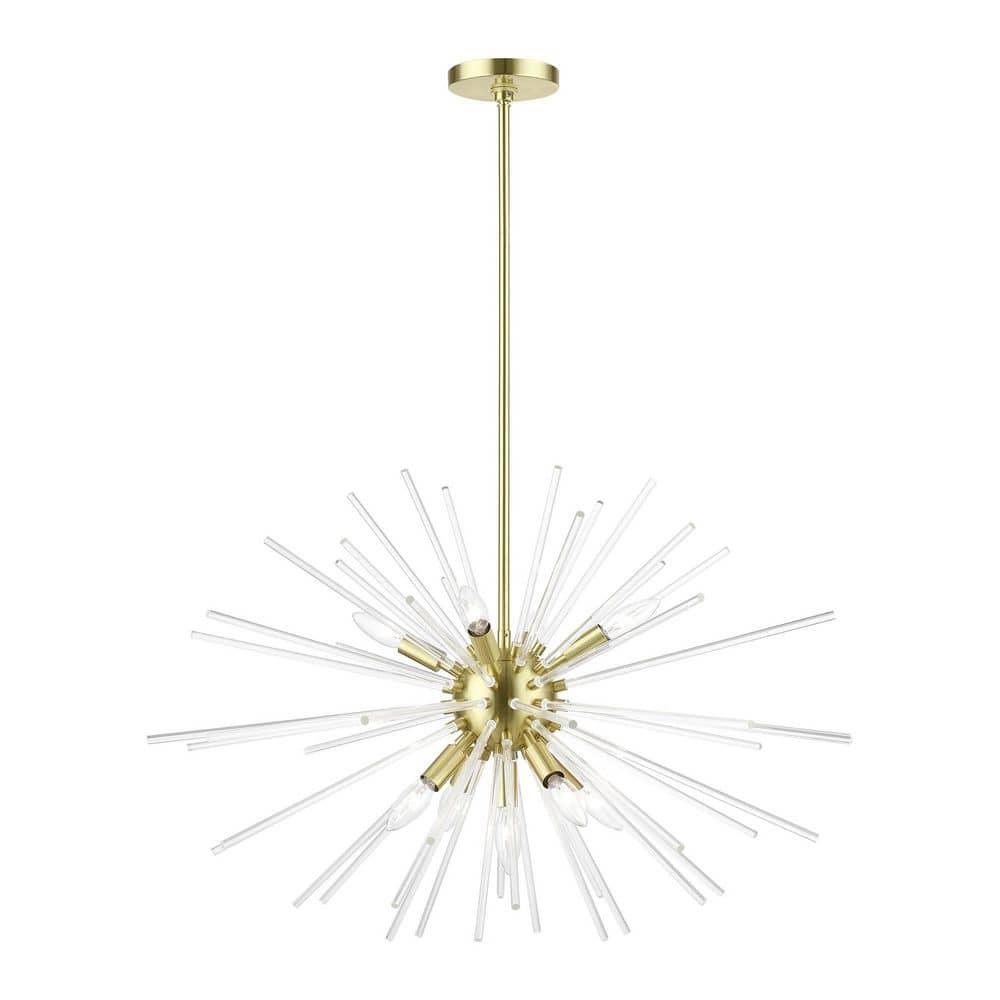 Livex Lighting Utopia 9 - Light Pendant in  Satin Brass