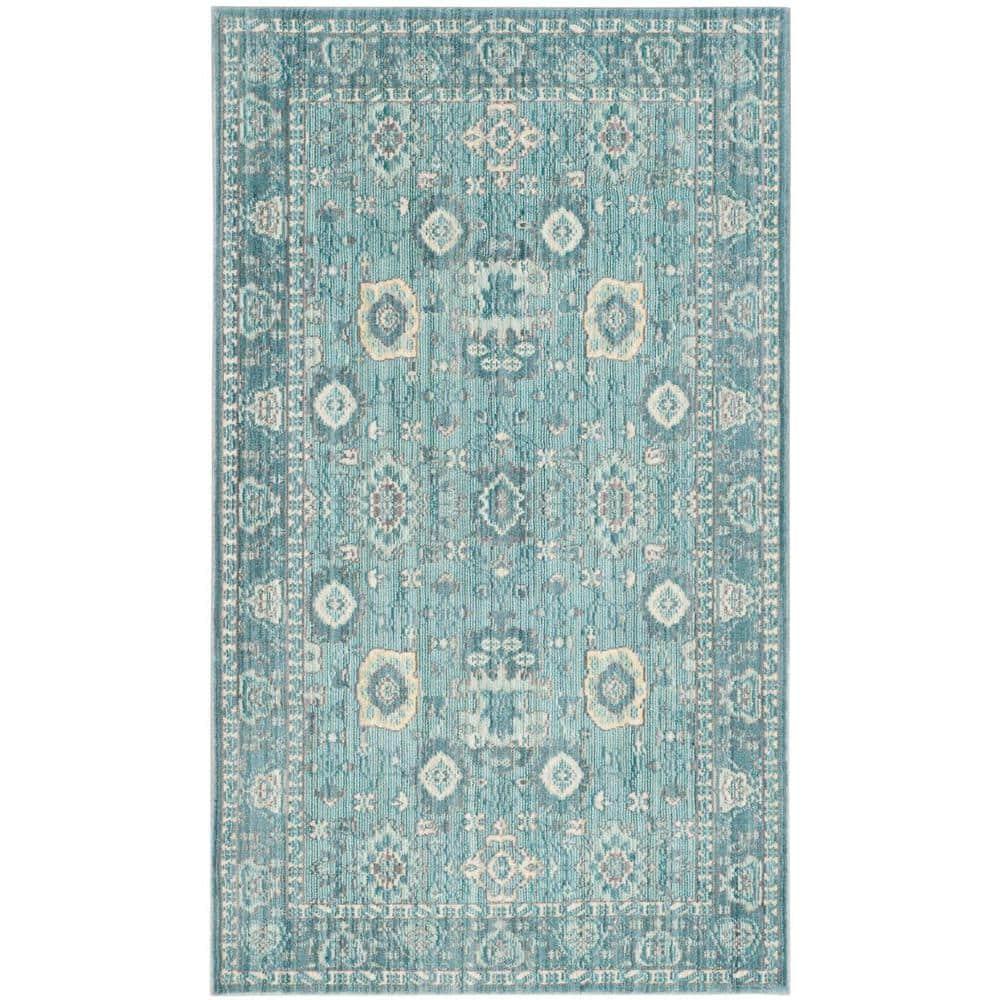 Valencia VAL110 Power Loomed Indoor Accent Rug - Alpine/Multi - 3'x5' - Safavieh.