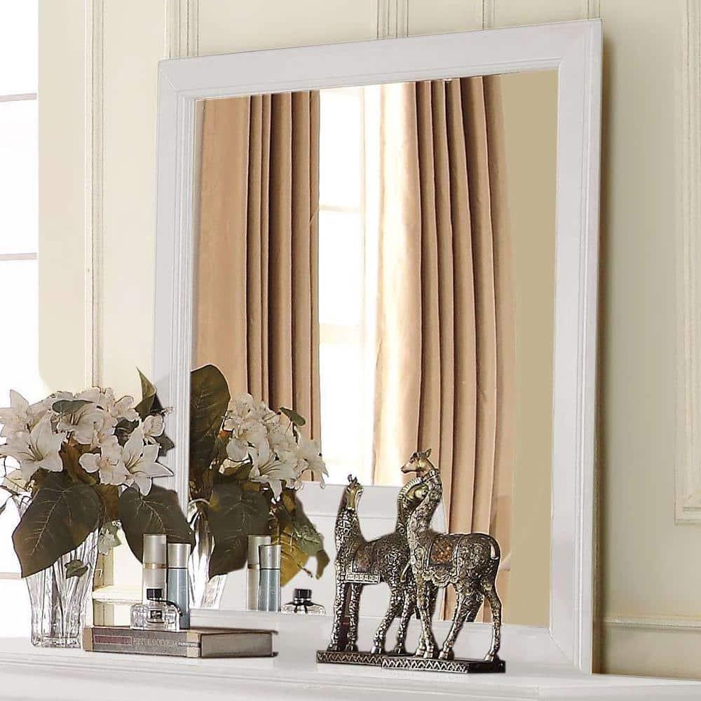 ACME Louis Philippe Wooden Frame Mirror, Multiple Colors