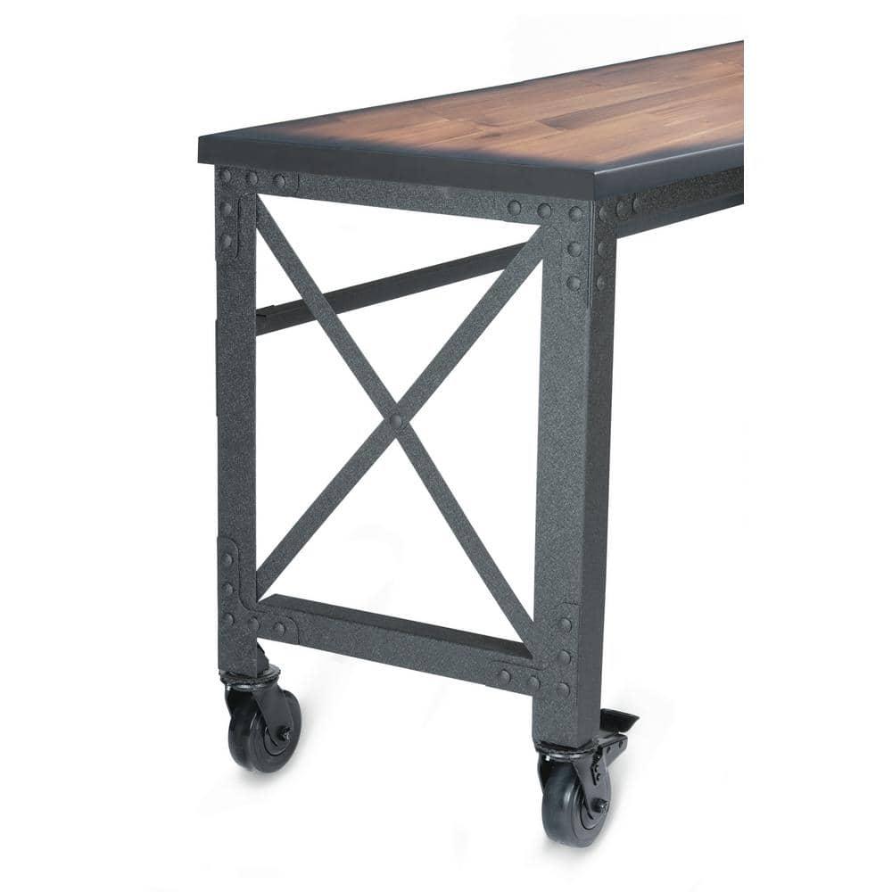 Duramax Building Products Solid Wood Top Metal Base Desk Shell