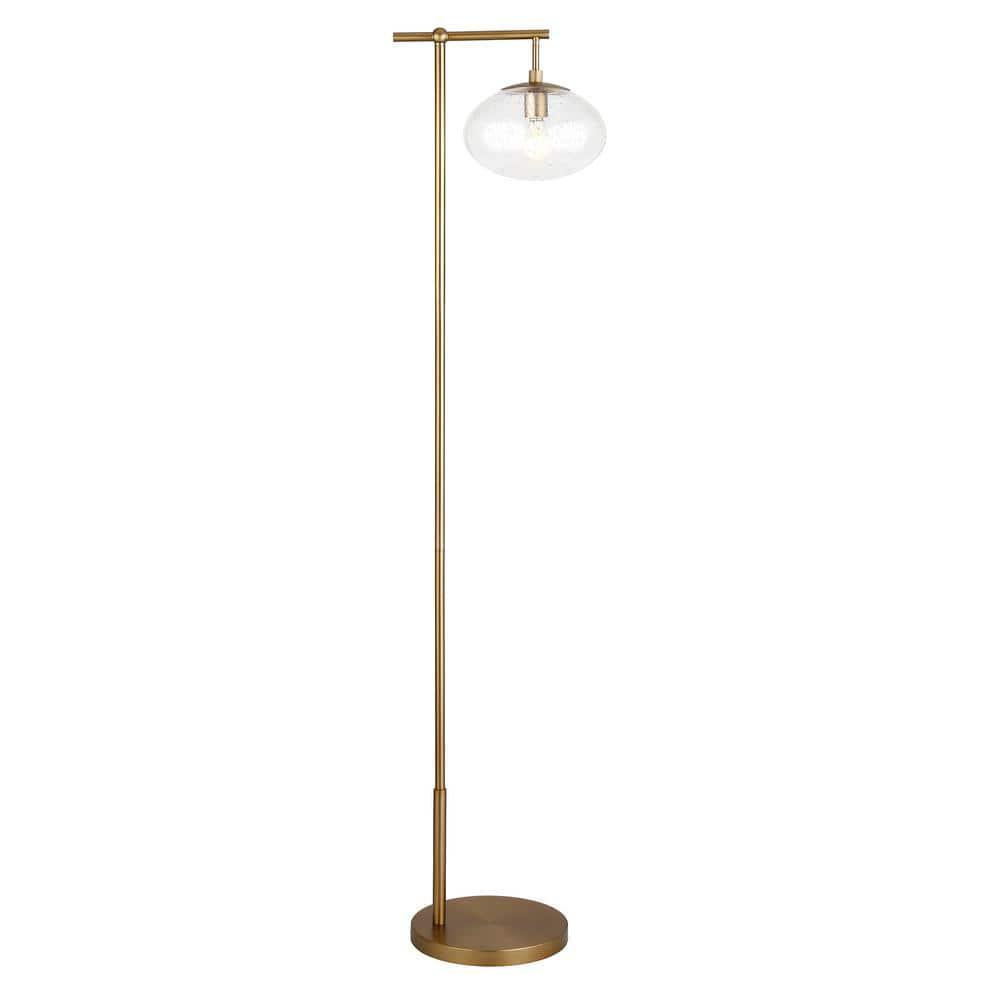 Evelyn&Zoe 68" Gold Floor Lamp