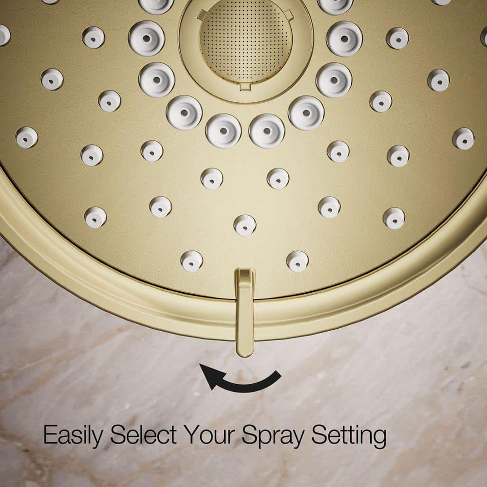 Kohler Purist® 1.75 Gpm Multifunction Wall Mount Showerhead, Three Spray Settings, 5.5" High Pressure Spray Head