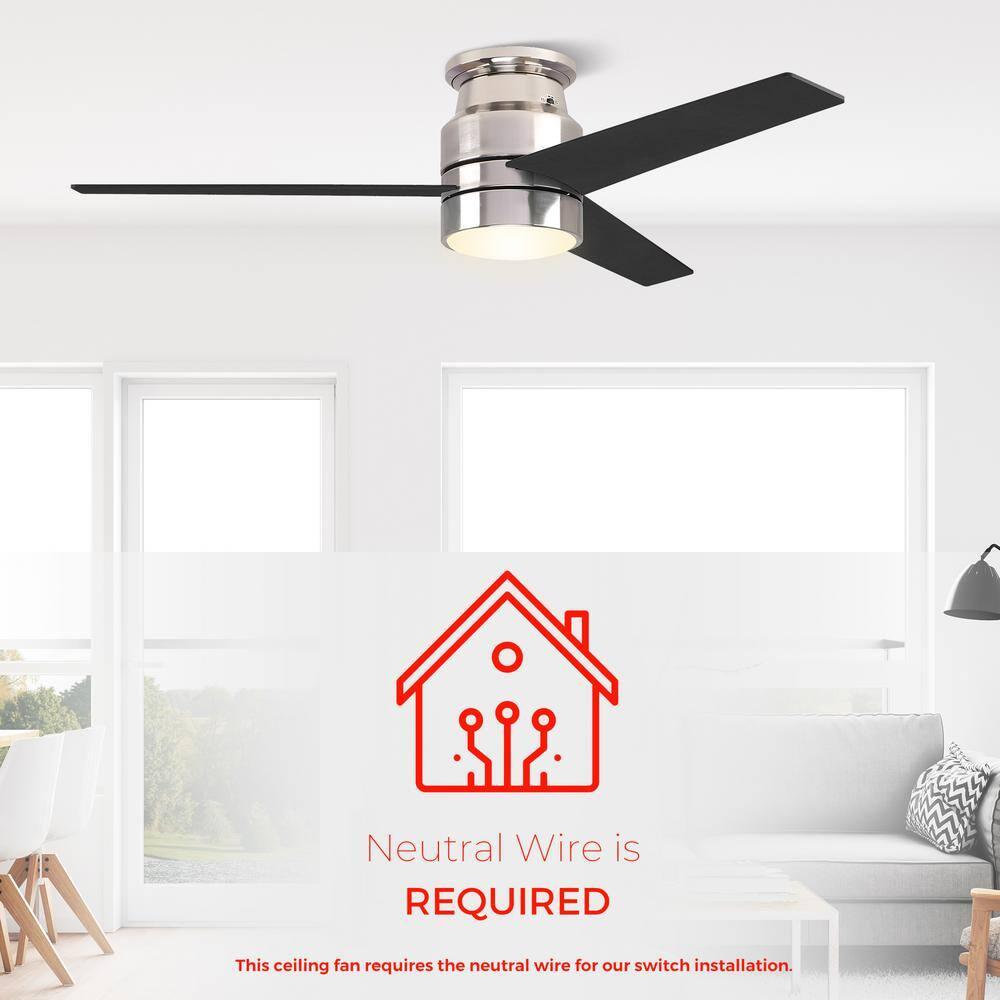 CARRO Aurora 52-inch Indoor Smart Ceiling Fan with Wall Control, Light Kit Included, Works with Alexa/Google Home/Siri