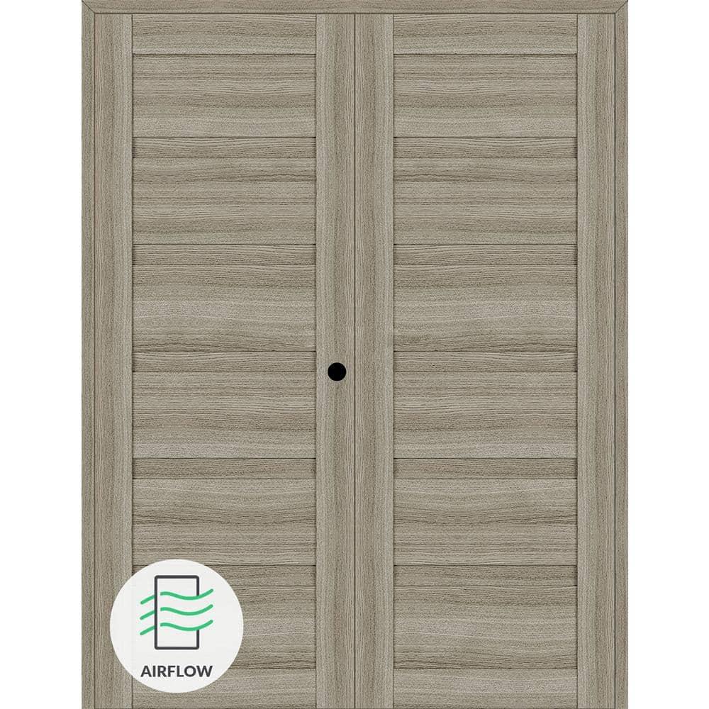 Belldinni Louver Solid + Manufactured Wood Paneled Prehung Door