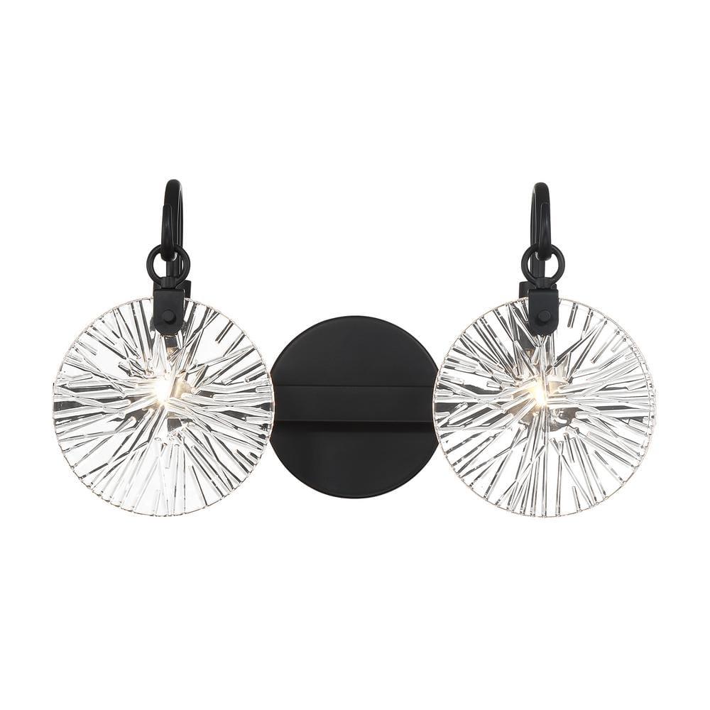 Savoy House Addison 2 - Light Vanity in  Matte Black