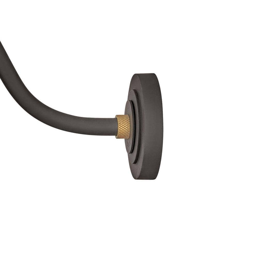 1 Light Medium Outdoor Gooseneck Barn Light Traditional And Industrial Style 12 Inch Wide By 13.75 Inch High-Museum Bronze Finish Hinkley Lighting