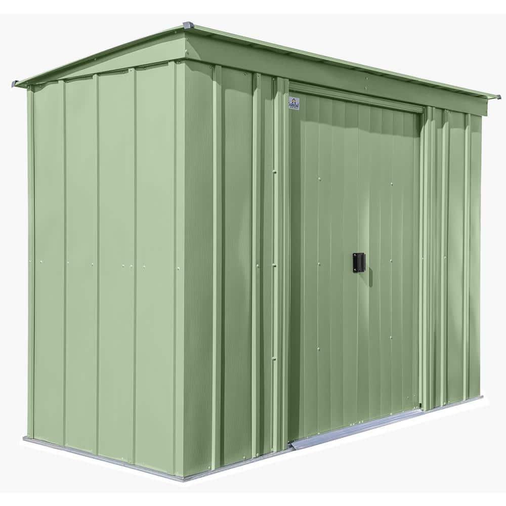 Arrow 8 ft. W x 4 ft. D Galvanized Steel Vertical Storage Shed
