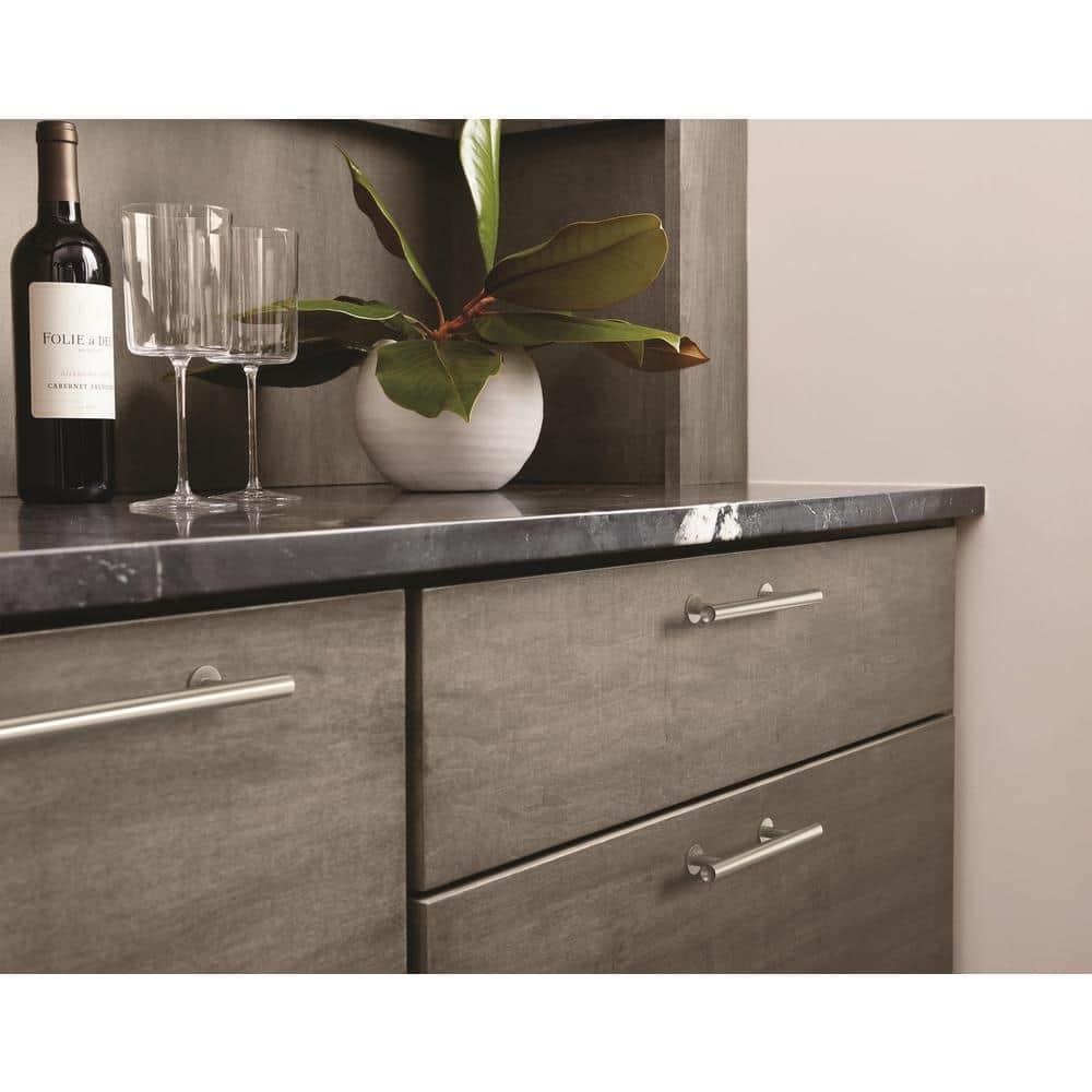 Amerock Radius 3-3/4 inch (96mm) Center-to-Center Satin Nickel Cabinet Pull
