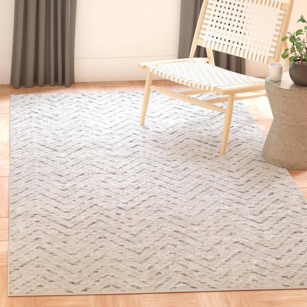 Adirondack ADR104 Power Loomed Accent Rug - Ivory/Charcoal - 3'x5' - Safavieh.