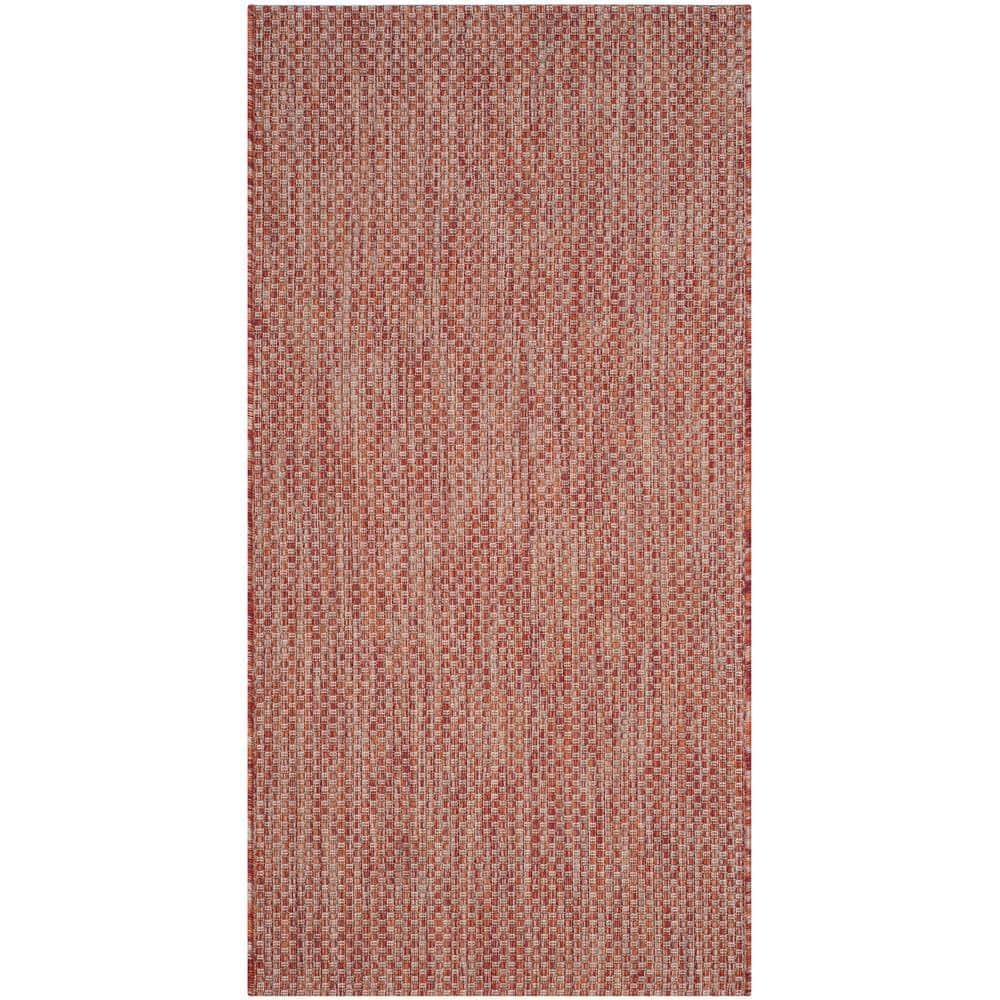 Courtyard CY8521 Power Loomed Indoor/Outdoor Accent Rug - Red/Beige - 2'7"x5' - Safavieh.