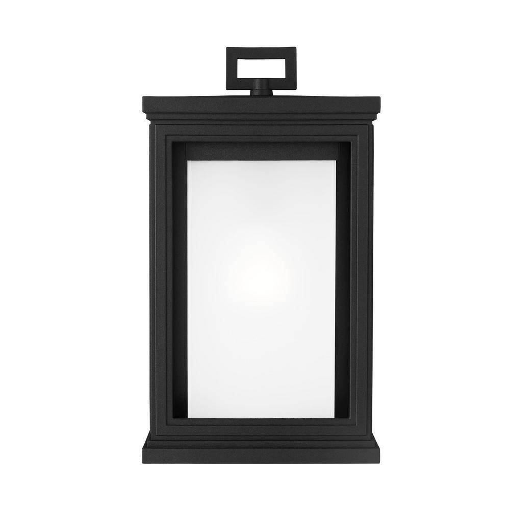 Generation Lighting Roscoe 13 1/2" High Black Outdoor Wall Light