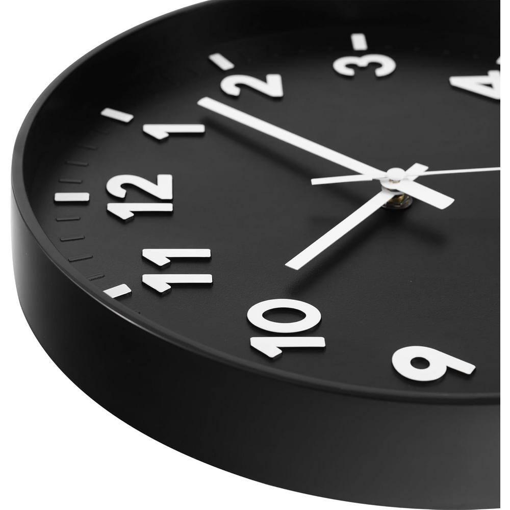Warkul 12-Inch Wall Clock High-precision Battery Operated Easy-to-Read Silent Non-Ticking Quartz Clock Wall Art Decoration