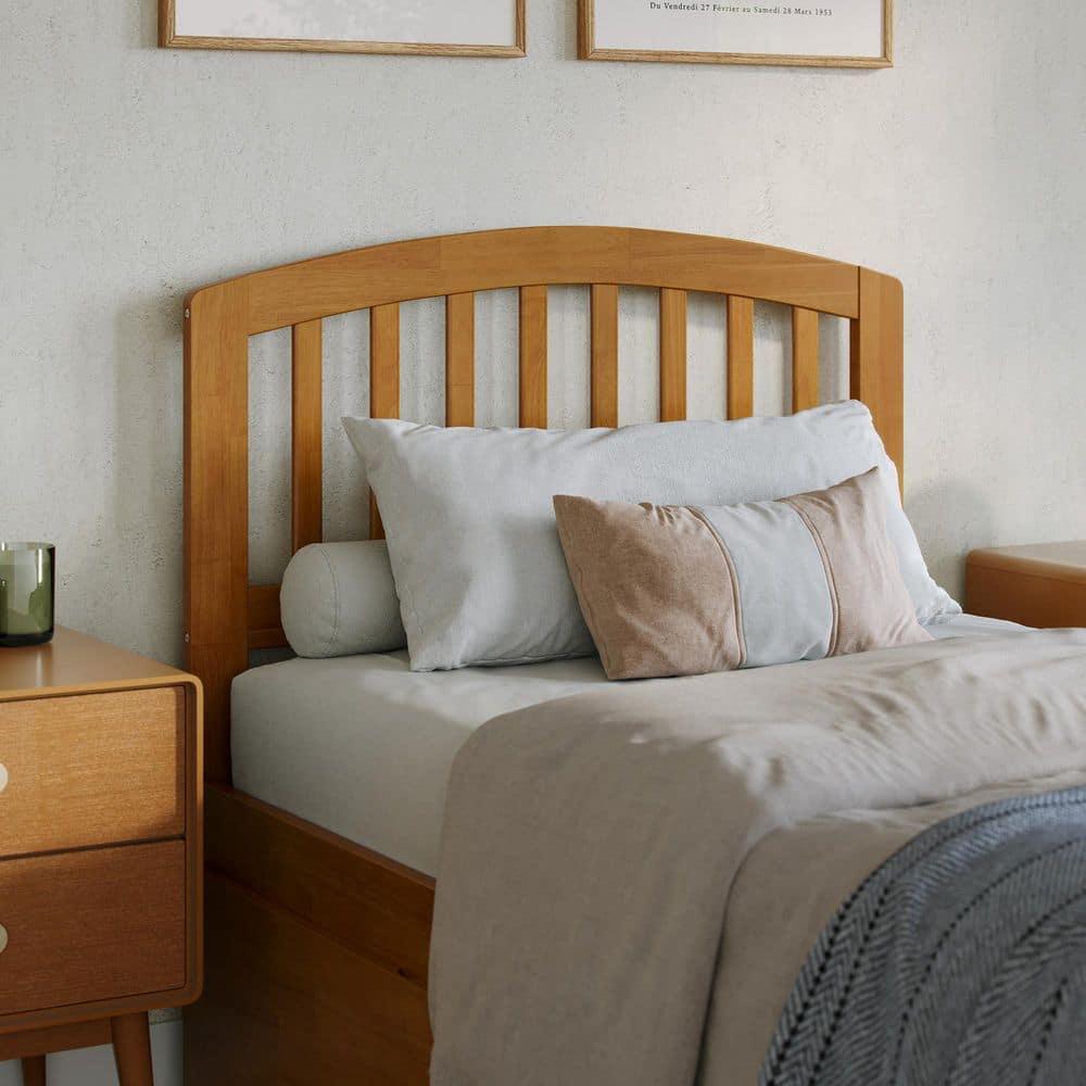 Richmond Solid Wood Platform Bed with Panel Footboard and Trundle