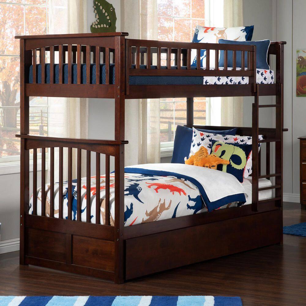 Columbia Bunk Bed Twin over Twin in Multiple Colors and Configurations