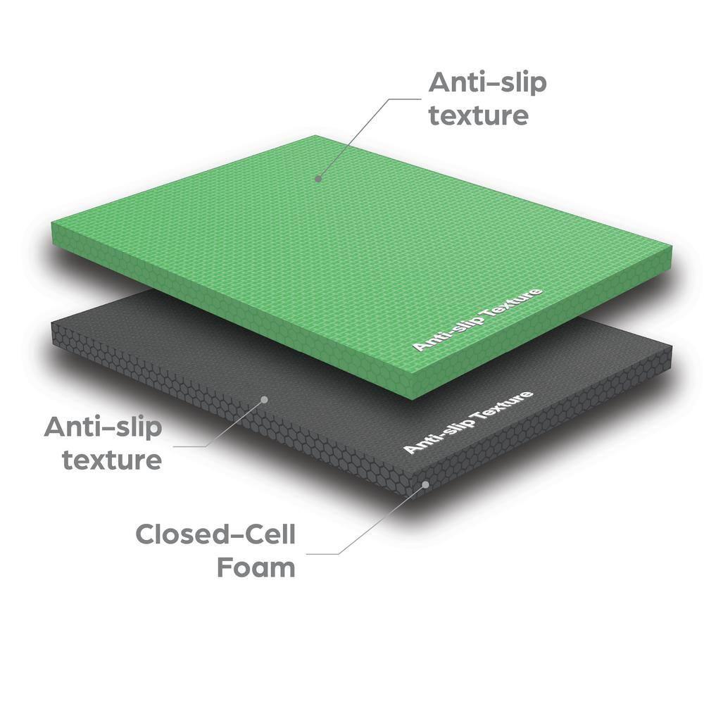 Norsk 24-in W x 24-in L x 0.47-in T Interlocking Foam Gym Floor Tile ( 16-sq ft ) 4 -Pack