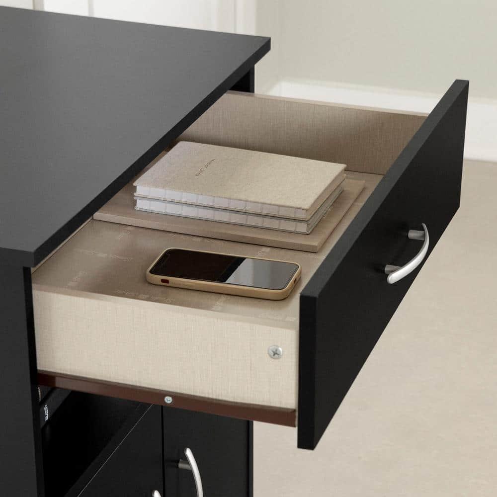 South Shore Axess 29.25'' H x 26.75'' W 2 - Cabinet Utility Cart with Wheels