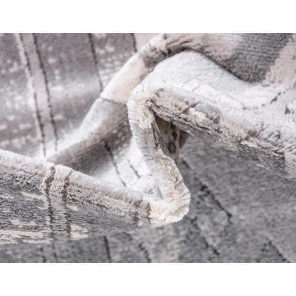 Unique Loom Portland Collection Area Rug - Orford (4' 1" x 6' 1" Rectangle Gray/Beige)