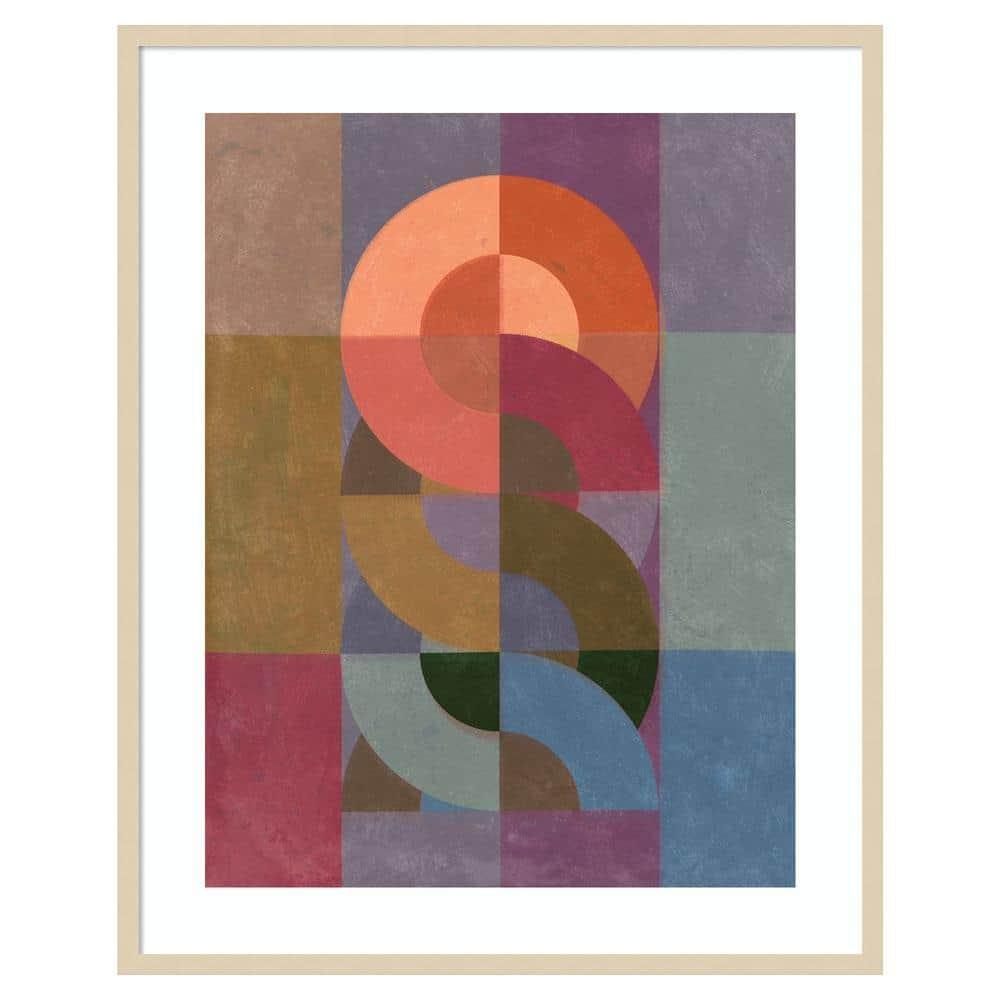 Amanti Art 33"x41" Chainweave II by Victoria Barnes Wood Framed Wall Art Print