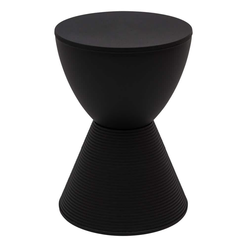 LeisureMod Boyd Modern Round Plastic Side Table