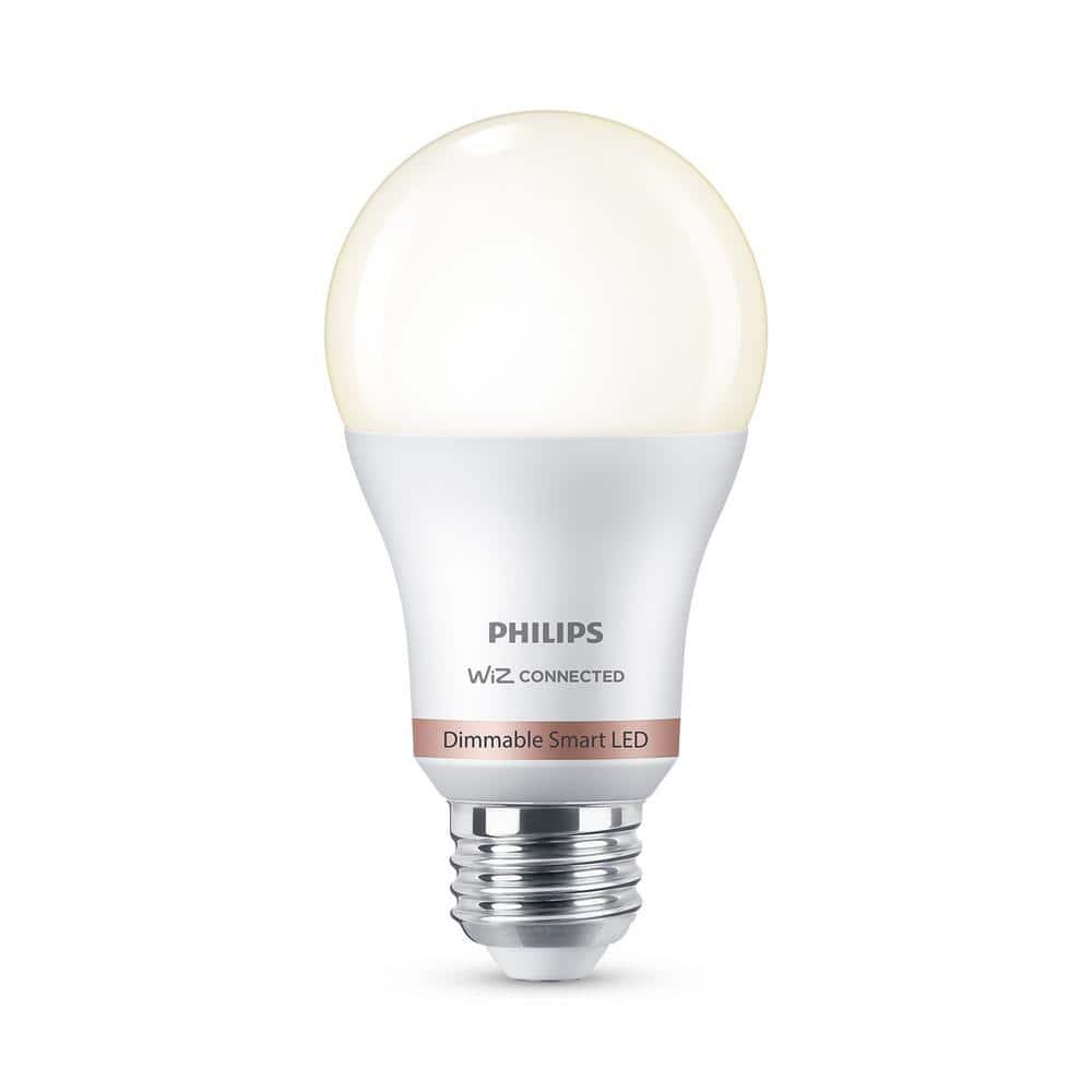 Philips Smart Wi-Fi Connected LED 60-Watt A19 Light Bulb, Frosted Soft White, Dimmable, E26 Base (1-Pack)