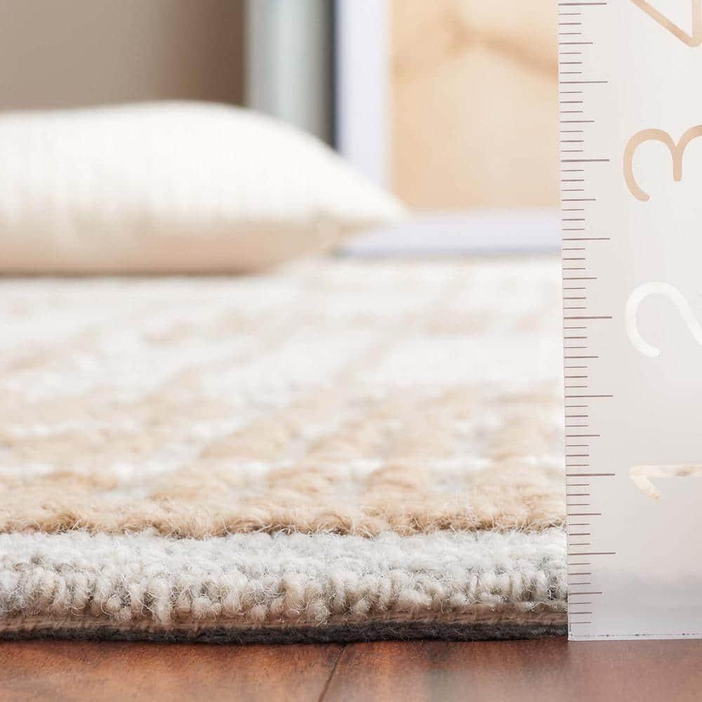 SAFAVIEH Abstract Milan Striped Area Rug, Sage/Taupe, 9' x 12'
