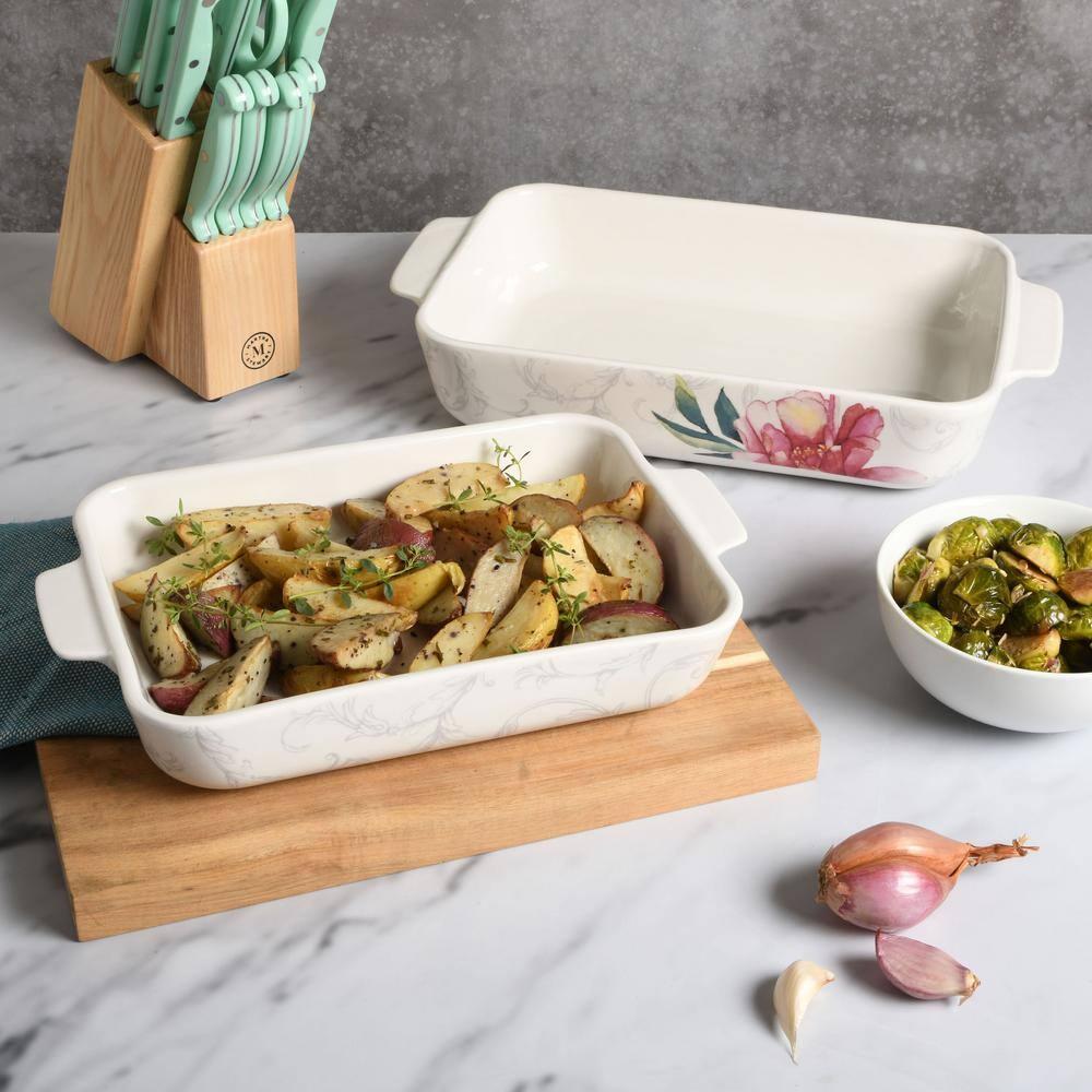Martha Stewart 2 Piece Ceramic Baker Set
