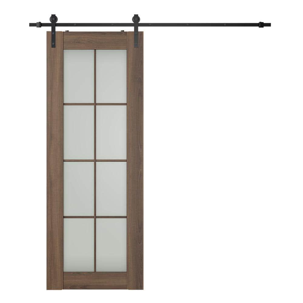 Belldinni Avon 8 Lite Solid + Manufactured Wood Paneled Barn Door