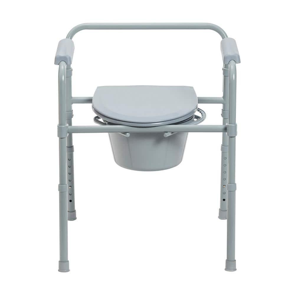 Drive Medical Steel Folding Bedside Commode