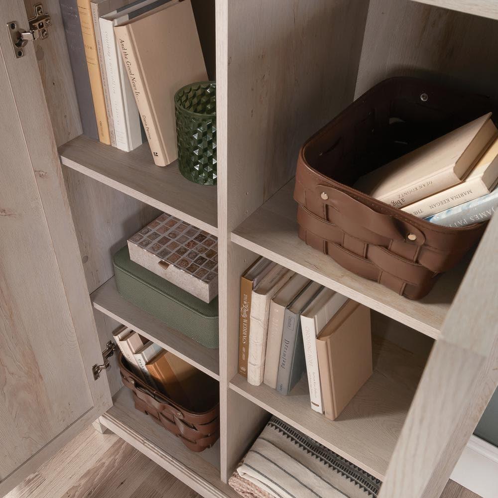 Sauder Edge Water 2 Door Storage Cabinet Chalked Chestnut