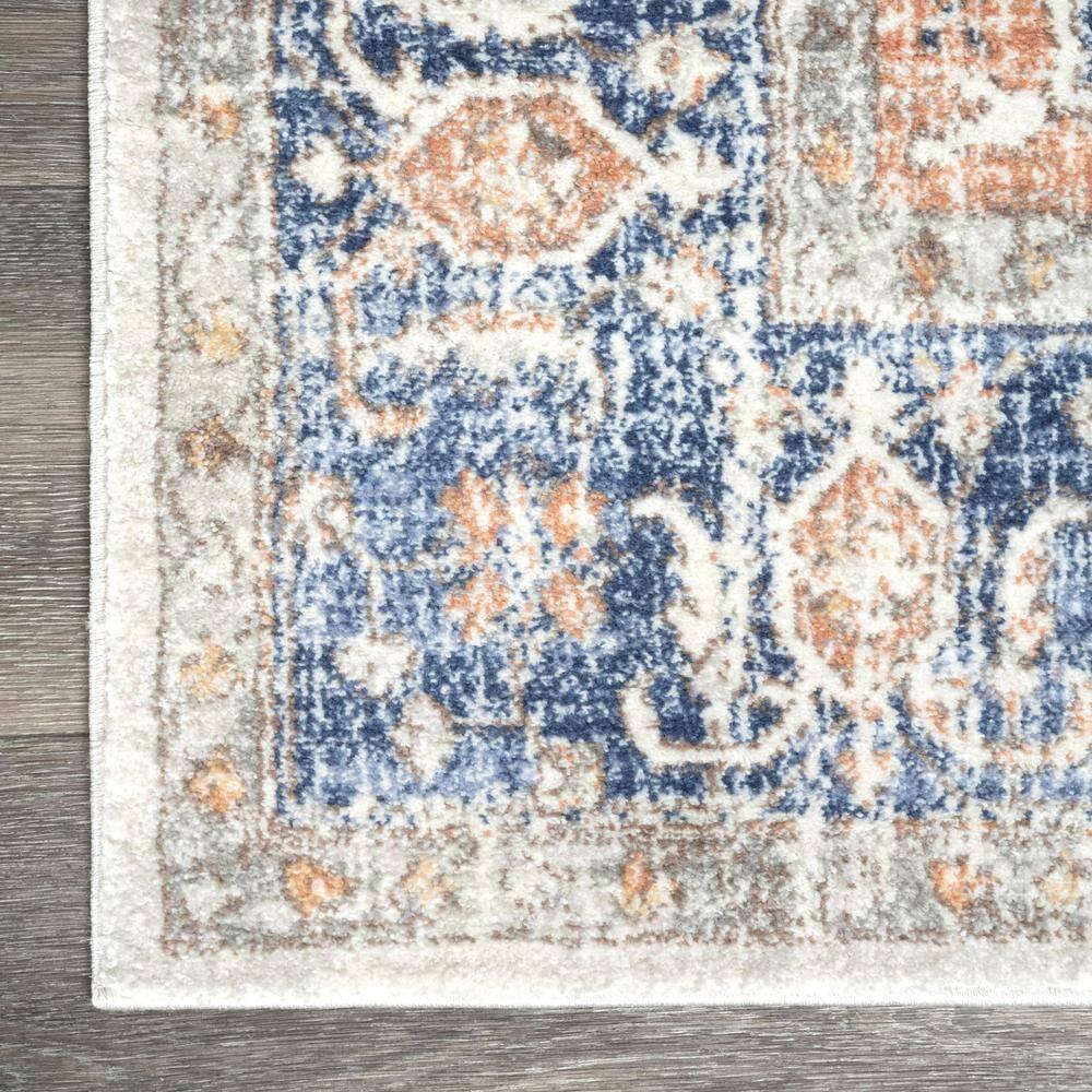 Nuloom Jacquie Oriental/Persian 3x5 Accent Indoor Area Rug for Living Room Bedroom Dining Room Entryway Kitchen, Blue/Ivory