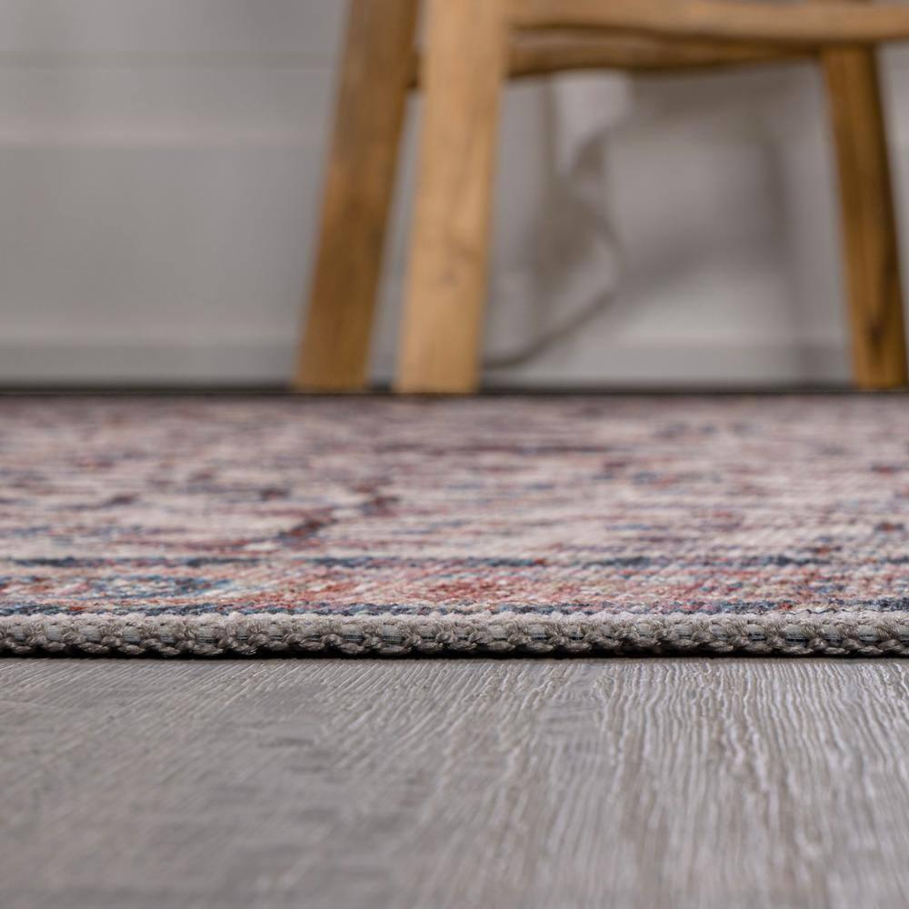 Kemer All-Over Persian Machine-Washable Beige/Red/Blue 3 ft. x 5 ft. Area Rug - JONATHAN Y
