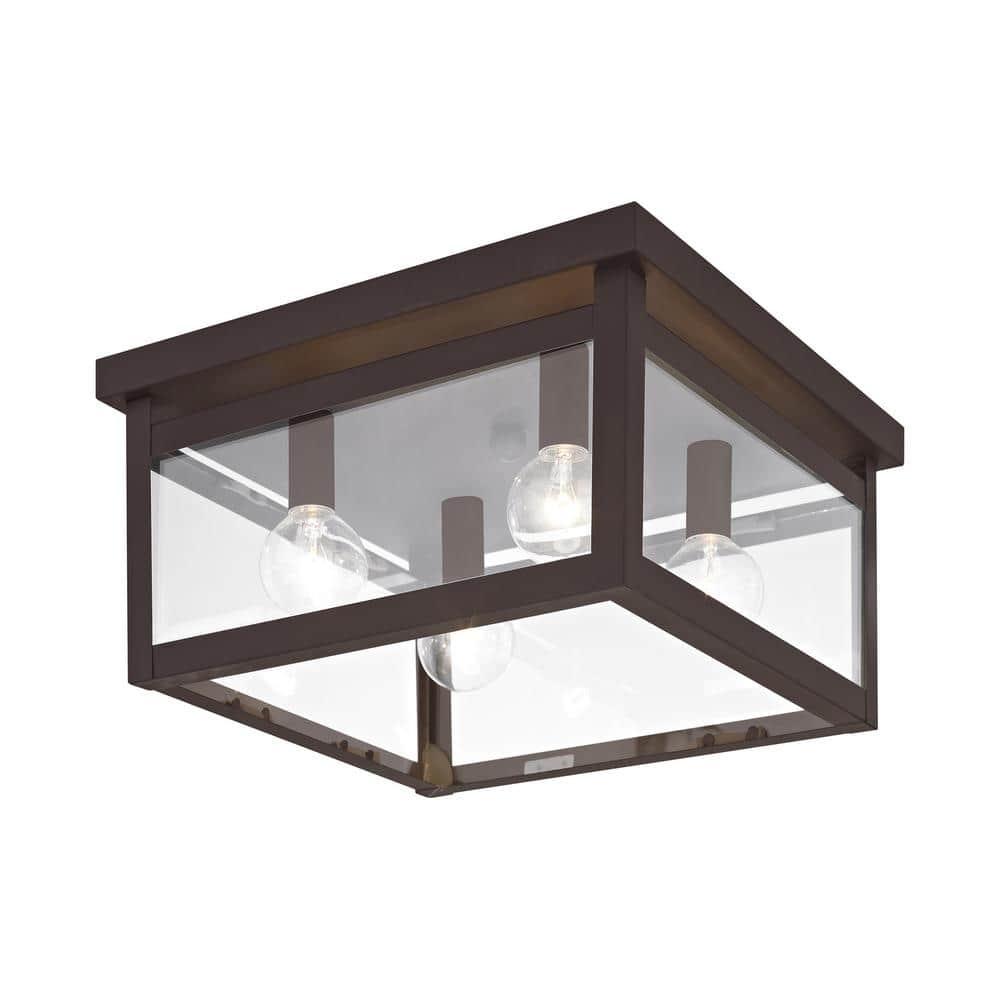 Livex Lighting Milford Ceiling Mount in Bronze