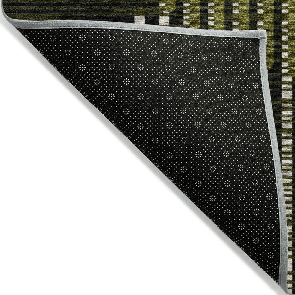 Machine Washable Indoor/Outdoor Chayden ACN1001 Olive