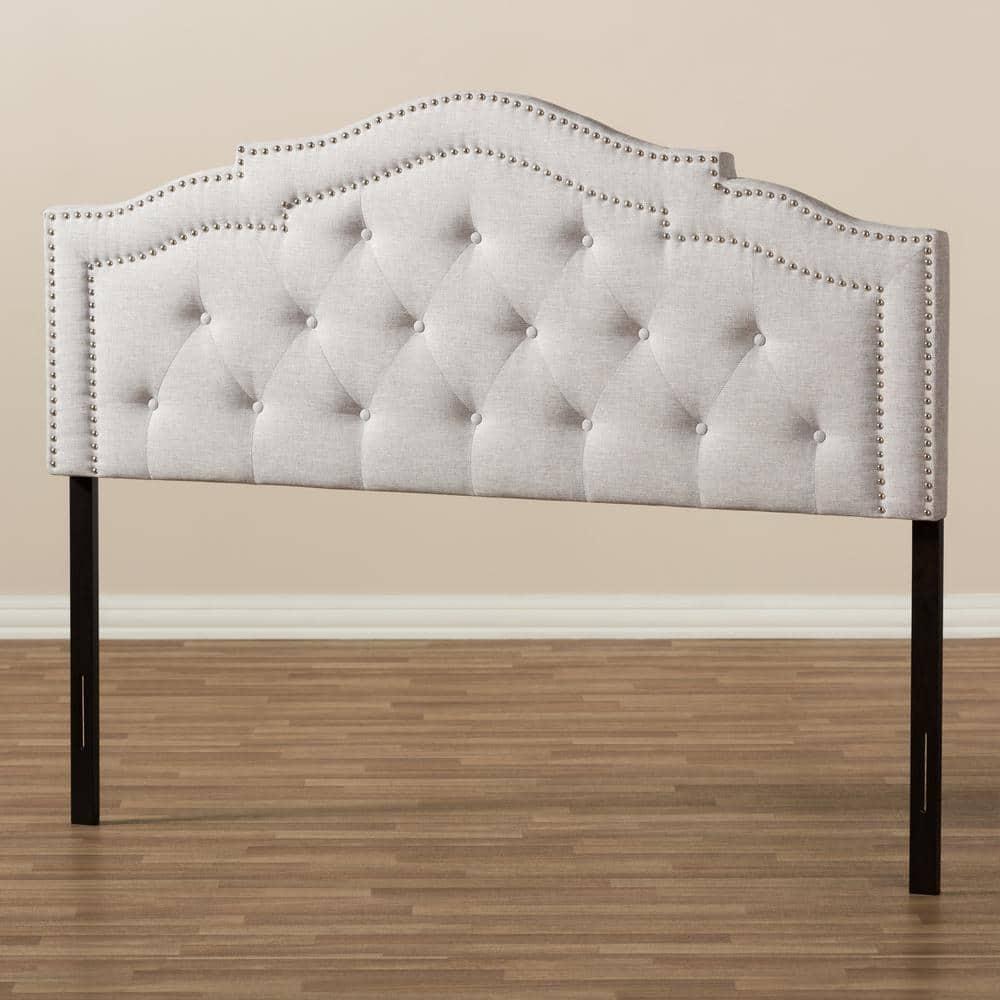 Baxton Studio Edith Modern and Contemporary Greyish Beige Fabric Full Size Headboard,Wholesale Interiors