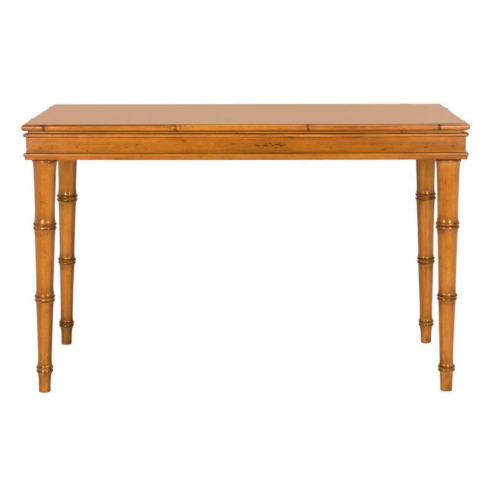 Noely  1 Drawer Writing Desk - DSK3500 - Brown - Safavieh